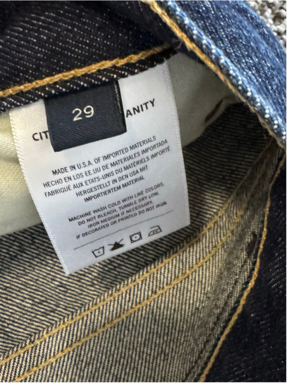Women's Citizens of Humanity Ayla Baggy Dark Blue Jeans Sz 29 - Picture 16 of 16